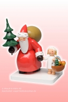 Details-Weihnachtsmann mit Engel, Wendt&Kühn