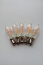 LED-Filament Riffelkerzen - Ersatzkerzen - warmweiß