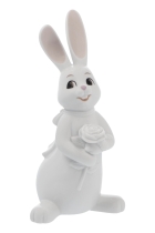 Details-Goebel Hase mit Rose - Snow White Wonderful Rose 16,5 cm 