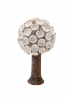 Details-Blütenbaum, weiß/gold H 7,5 cm, Durchm. 4,0 cm 3230