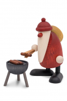 Weihnachtsmann mit Grill - 9,5 cm - Björn Köhler