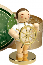 Der Mutige - limitierte Goldedition No. 17 - Grünhainichener Engel mit Steuerrad - Wendt und Kühn 2024