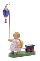 Mädchen mit Wagen und japanischem Lampion - Wendt&Kühn Mädchen mit Wagen und japanischem Lampion - Wendt&Kühn