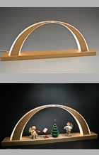 kleiner LED-Schwibbogen Eiche hell - Weihnachtsständchen kleiner LED-Schwibbogen Eiche hell - Weihnachtsständchen