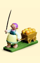 Wendt&Kühn - Erntekind Mädch. mit Wagen u. Früchte Wendt&Kühn - Erntekind Mädch. mit Wagen u. Früchte