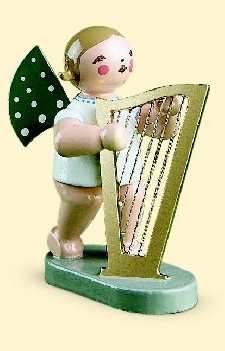Grünhainichener Engel® 14 große Harfe, Wendt & Kühn