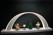 kleiner LED-Schwibbogen weiß - Weihnachtsständchen