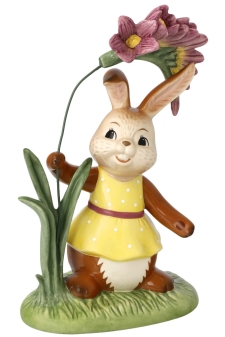 Goebel Hase In voller Blüte 17,5 cm