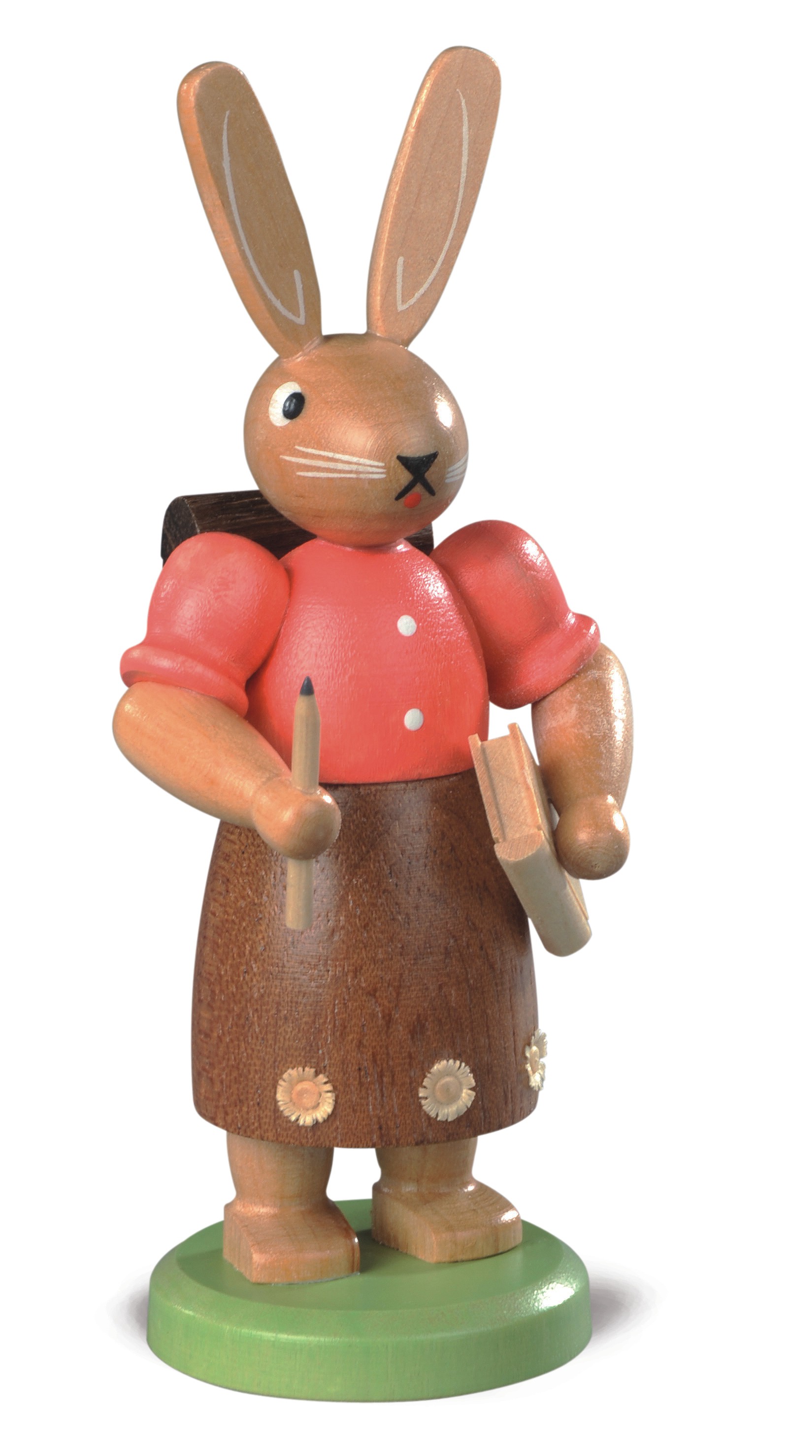 Hasenschulmädchen - farbig lasiert