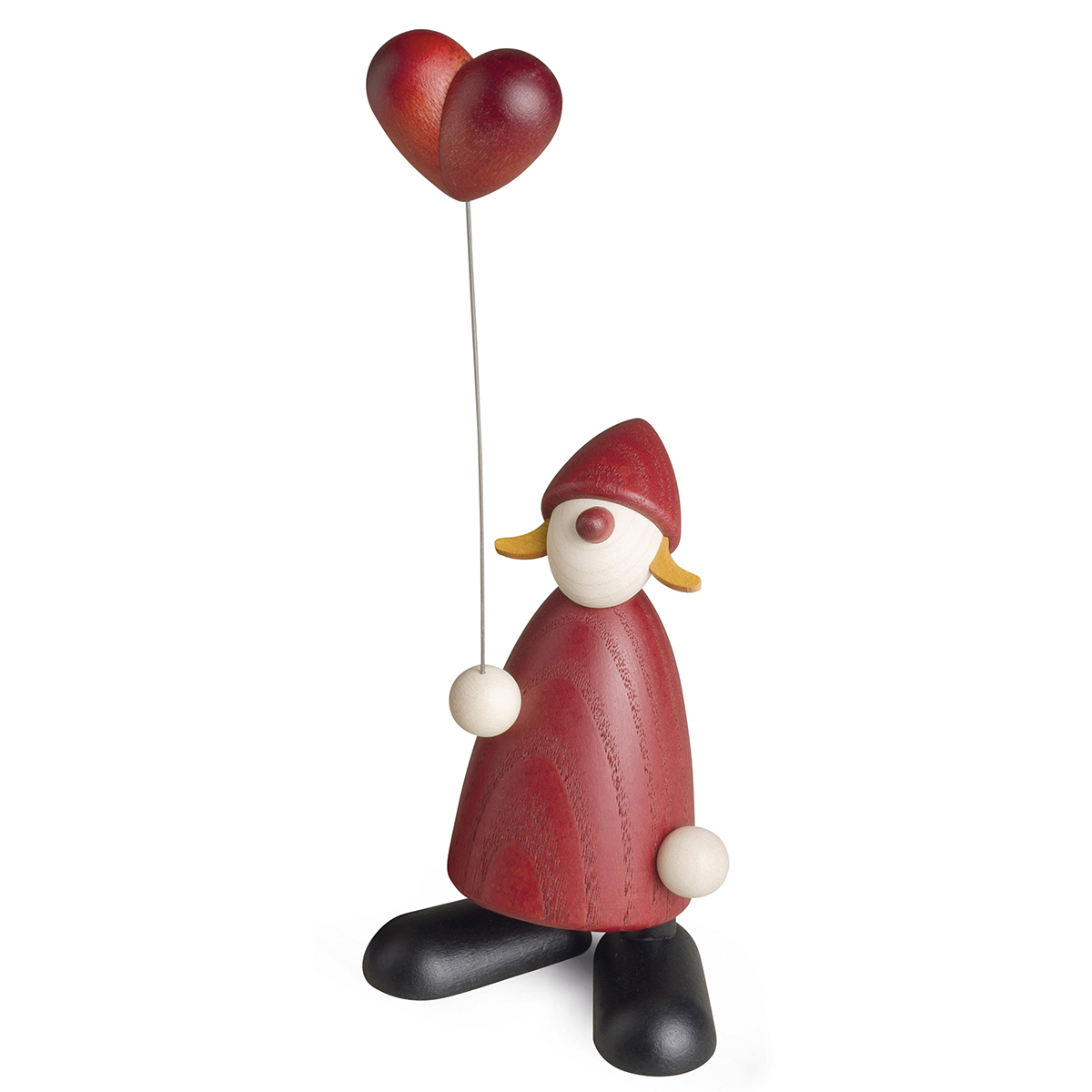 Weihnachtsfrau mit Herzballon, klein