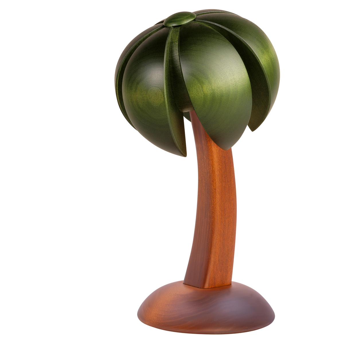 Palme zur Krippe, klein, farbig