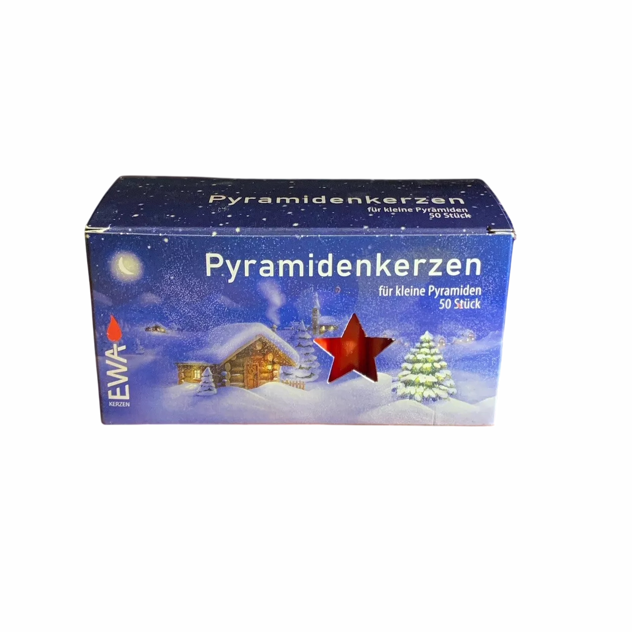 Pyramidenkerzen rot - 50 Stück - 14mm