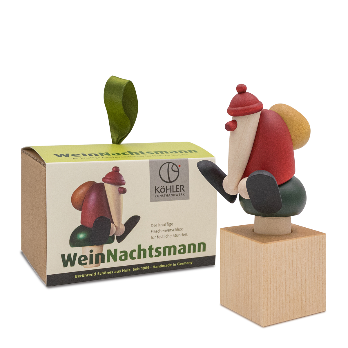 WeinNachtsmann, Weißweinflaschenverschluss