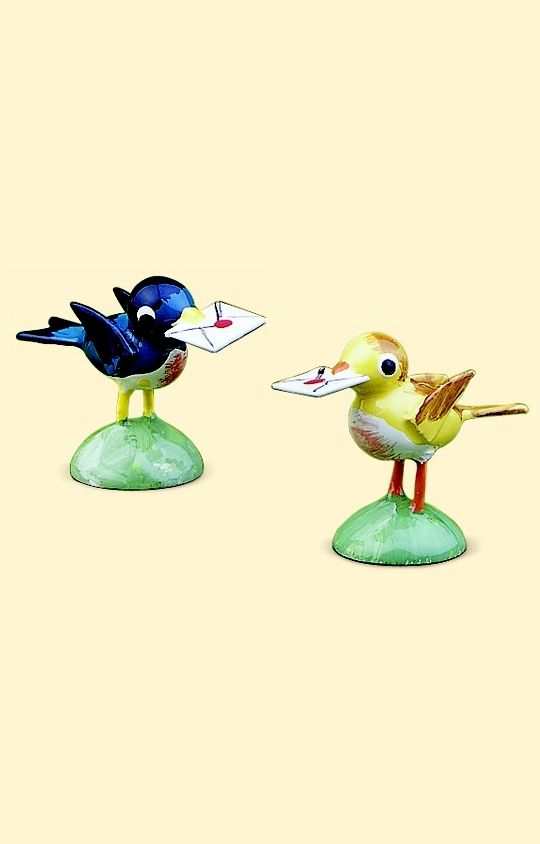 Vogel mit Brief von Wendt und Kühn