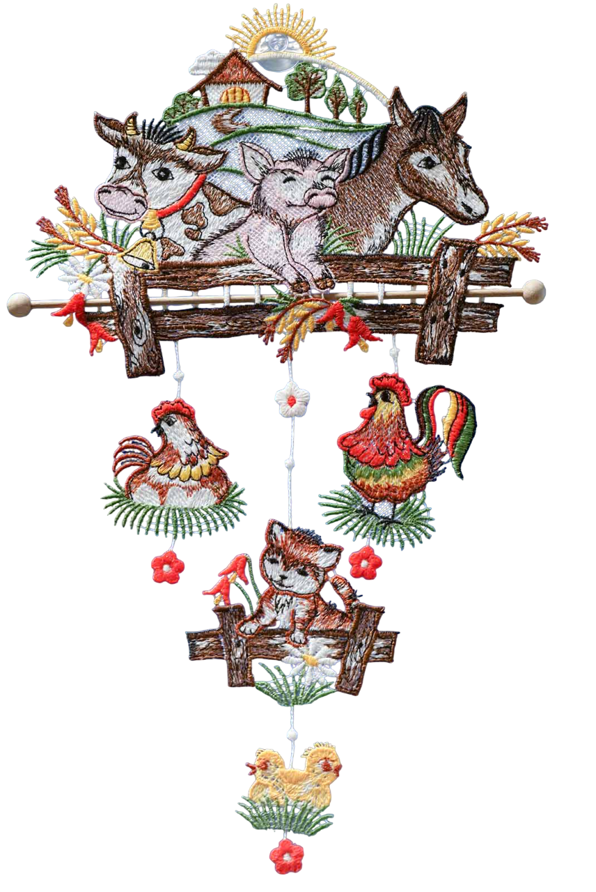 Fensterbild Mobile Bauernhof - Plauener Spitze