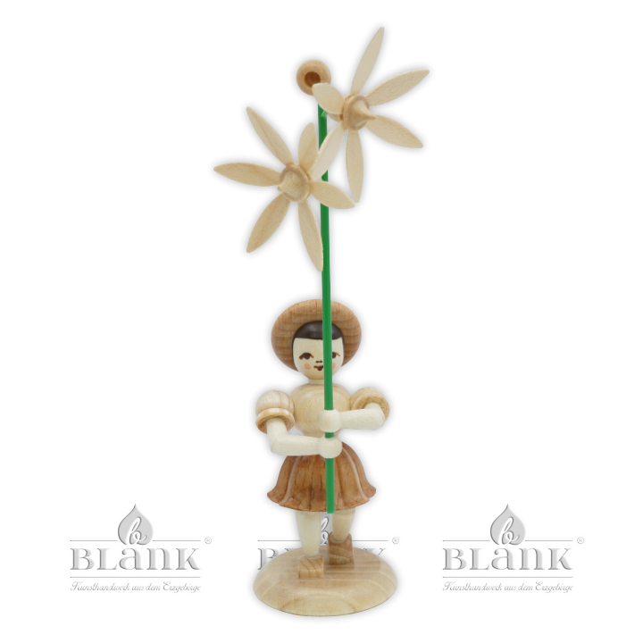 Blumenkind - natur Blaustern  Faltenrock - BK 037