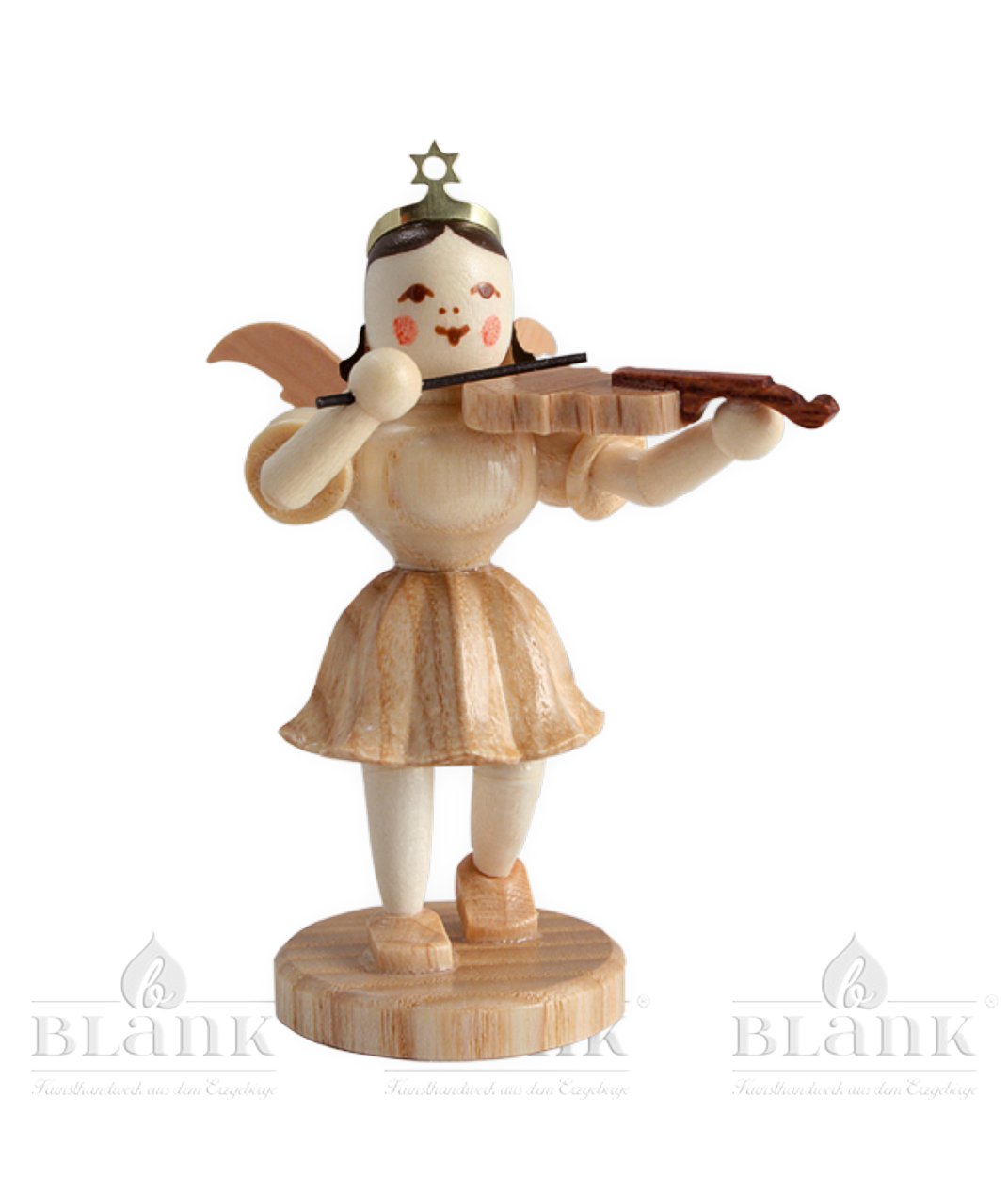 Faltenrockengel mit Bratsche - natur - EK 031 Faltenrockengel mit Bratsche - natur - EK 031