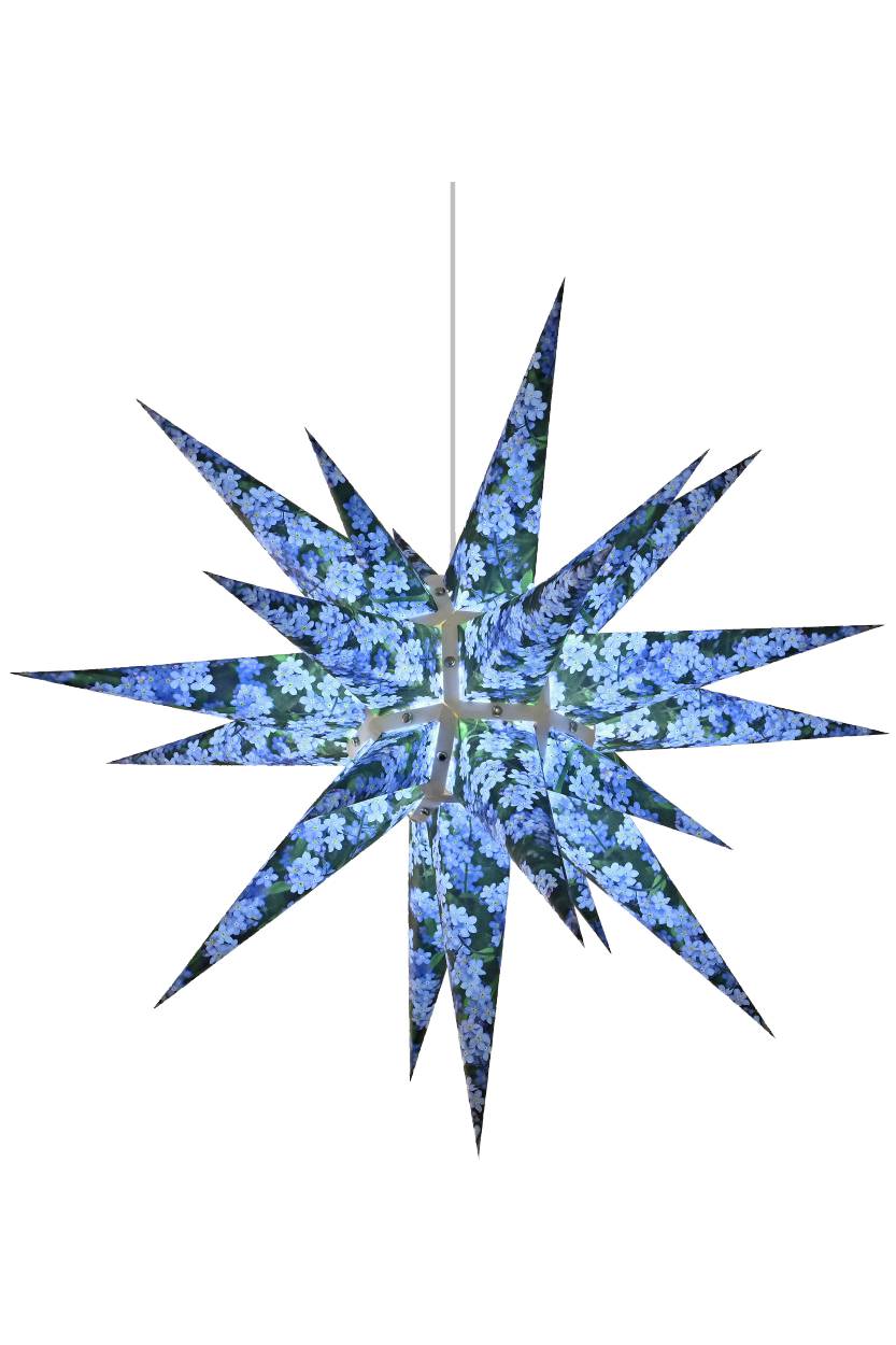 Herrnhuter Papierstern 60 cm - Vergissmeinnicht inkl. Beleuchtung Herrnhuter Papierstern 60 cm - Vergissmeinnicht inkl. Beleuchtung