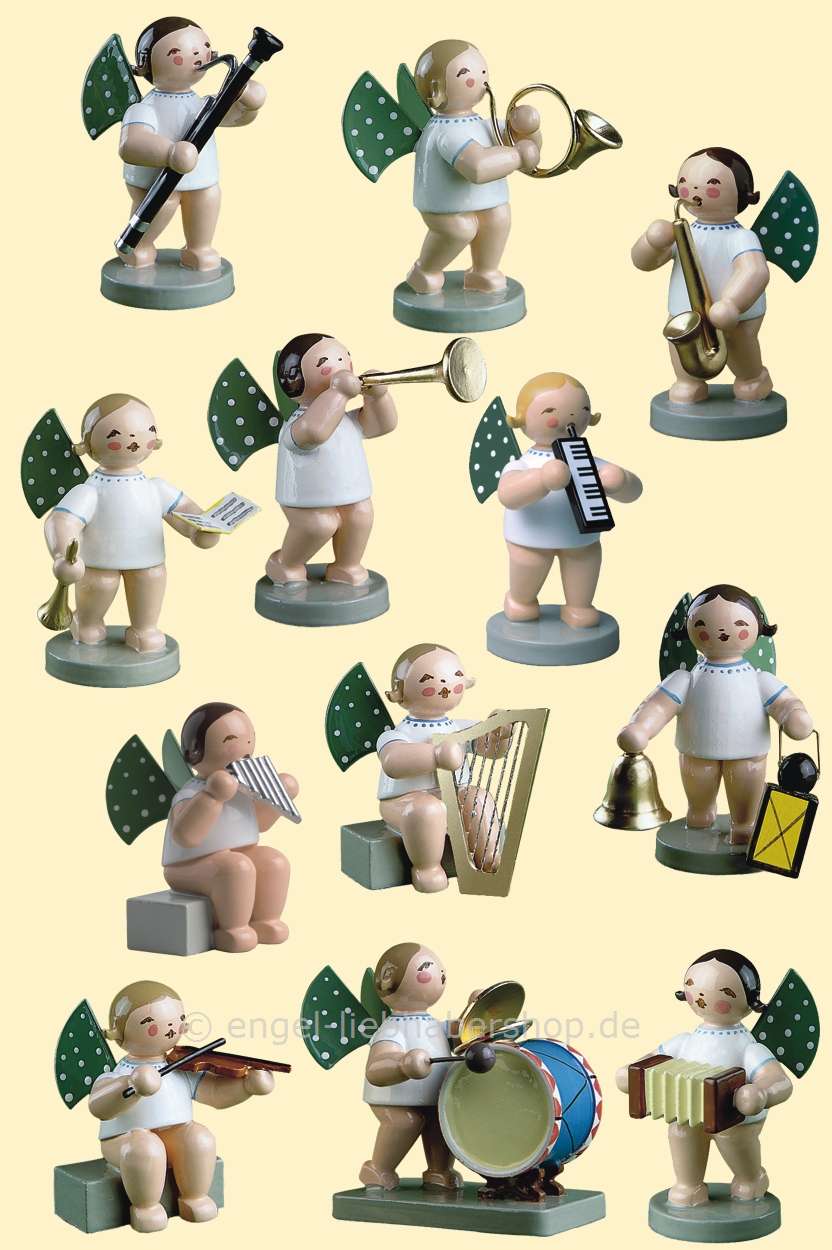 Grünhainichener Engel® - Satz 4 mit 12 Figuren