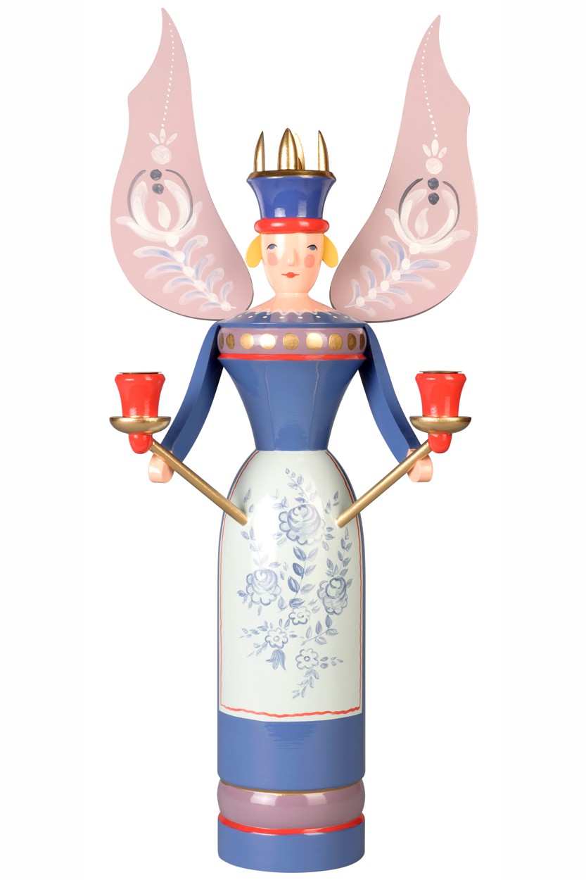 Erzgebirgsengel blau - Lippersdorfer Engel
