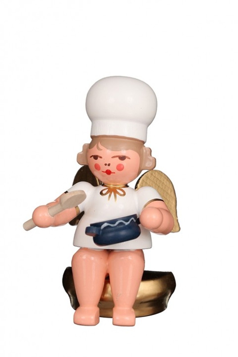 Bäckerengel - sitzend mit Rührlöffel