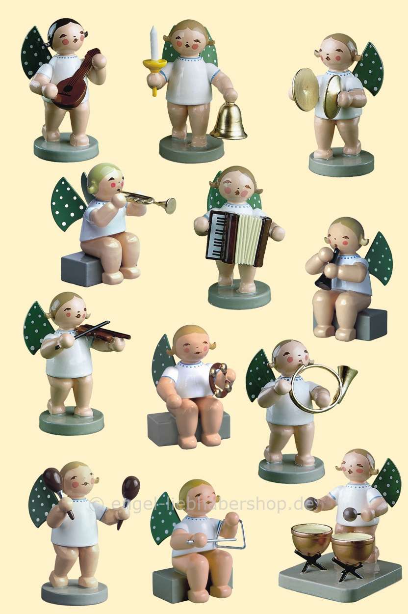 Grünhainichener Engel® - Satz 6 mit 12 Figuren