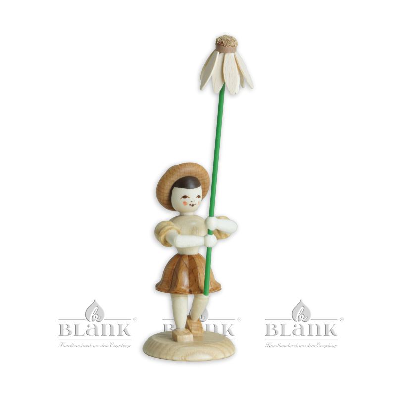 Blumenkind - natur Kamille  Faltenrock - BK 035