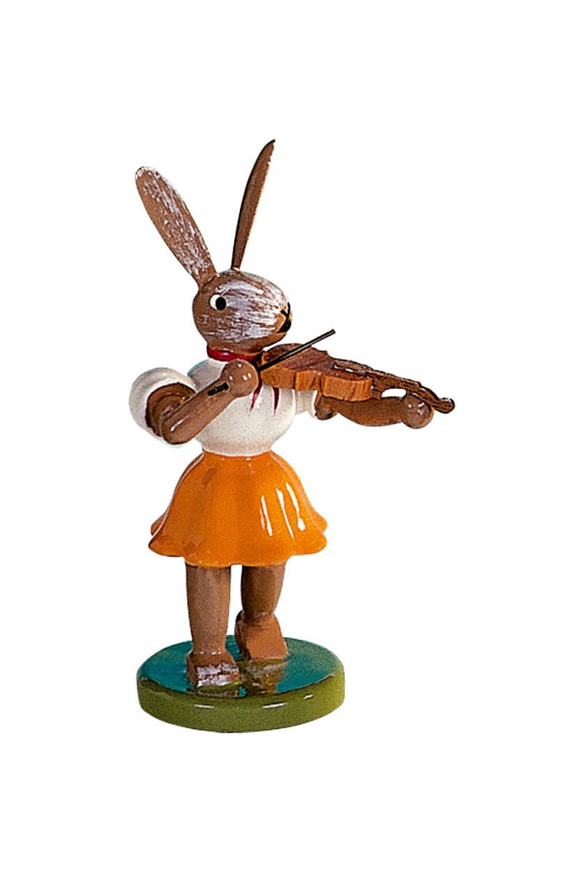 Osterhase farbig Violine  Faltenrock - OHF 011