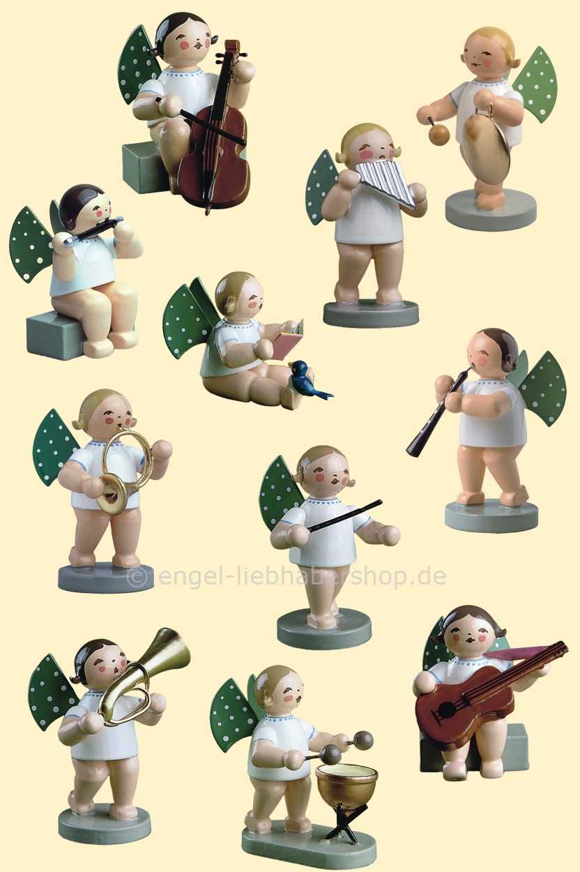 Grünhainichener Engel® - Satz 2 mit 12 Figuren