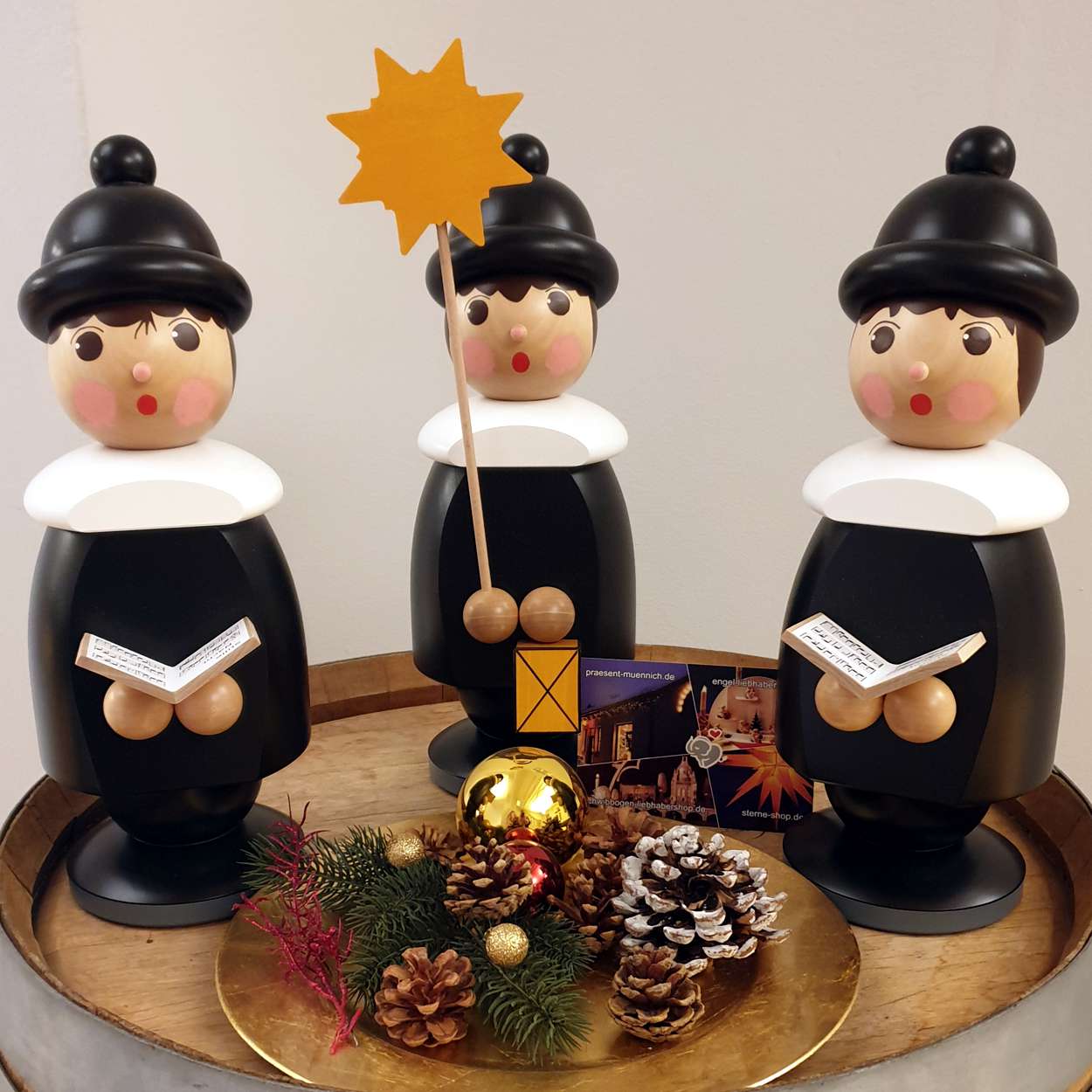 3-teilige Kurrende - schwarz