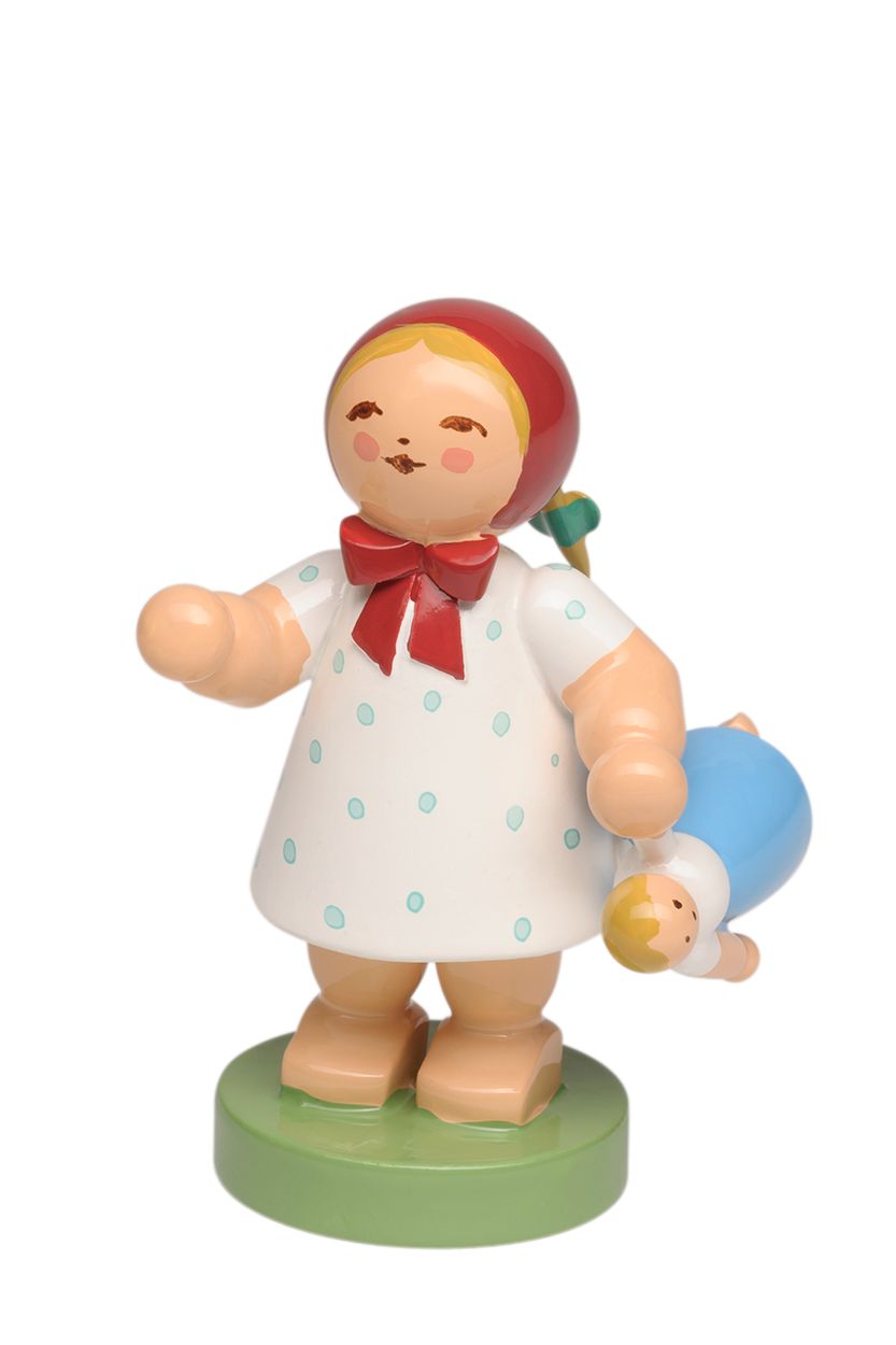 Mädchen mit Puppe - Wendt und Kühn