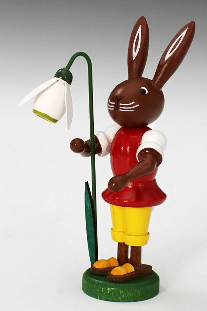 Hase mit Schneeglöckchen - Fa. Preißler - Neuheit 2021