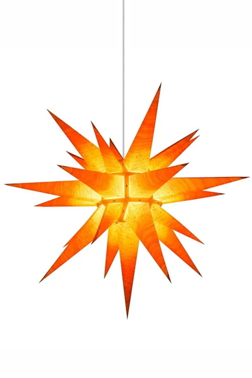 Herrnhuter Papierstern 60 cm - Holzmaserung Erle inkl. Beleuchtung Herrnhuter Papierstern 60 cm - Holzmaserung Erle inkl. Beleuchtung