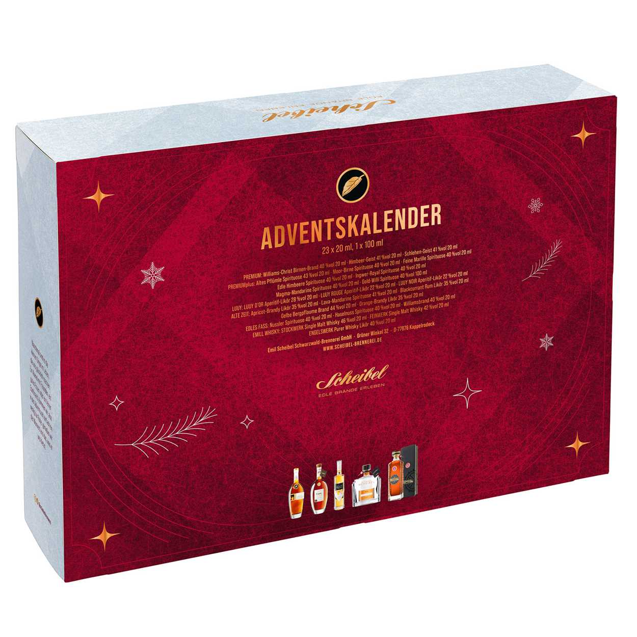 Scheibel Adventskalender - 24 x geistreicher Genuss bis Weihnachten