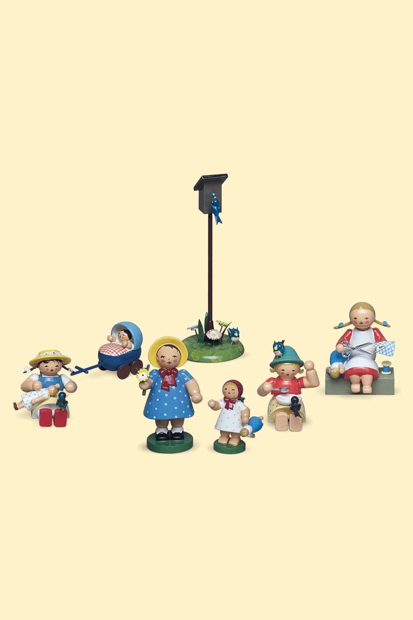 Frühlingskinder Wendt und Kühn - Satz mit 7 Figuren