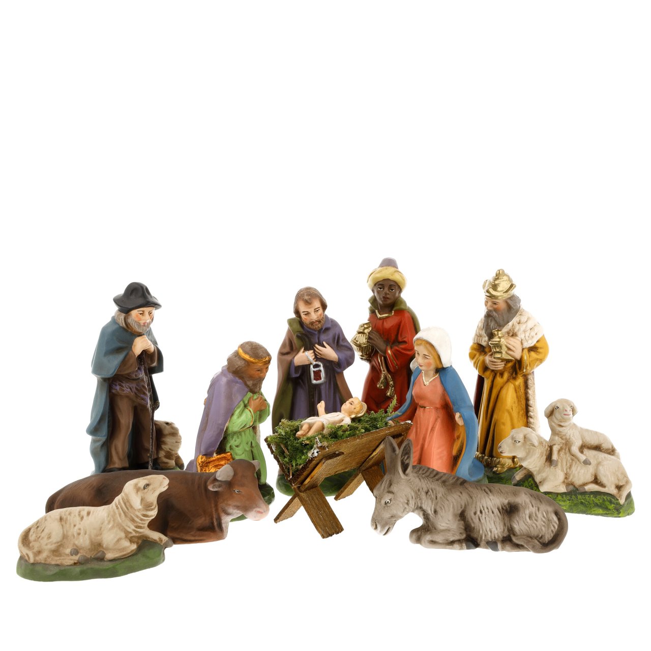 Krippensatz 11-teilig, 9cm Figuren