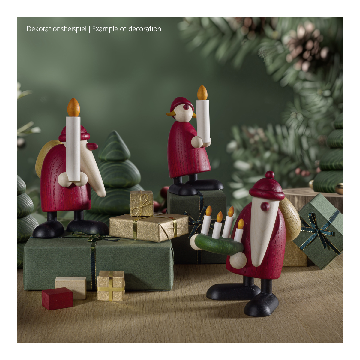 Weihnachtsfrau mit Kerze, klein