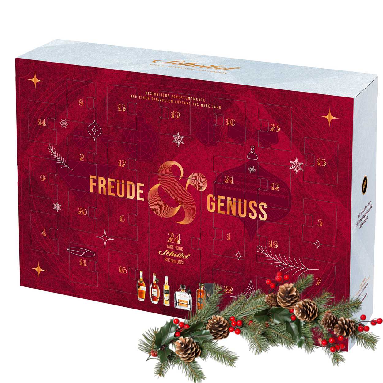 Scheibel Adventskalender - 24 x geistreicher Genuss bis Weihnachten
