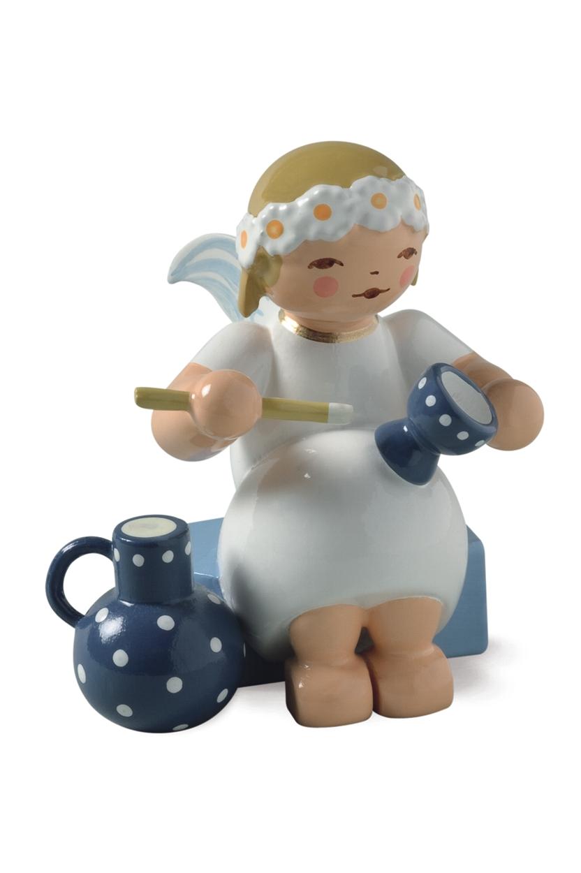 Margeritenengel sitzend mit Becher und Krug - Wendt&Kühn Margeritenengel sitzend mit Becher und Krug - Wendt&Kühn