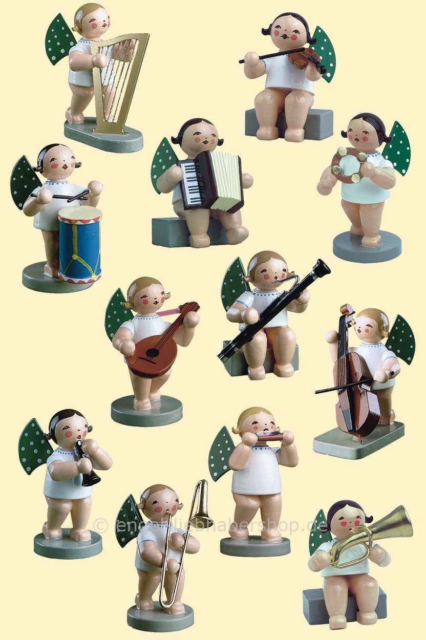 Grünhainichener Engel® - Satz 1 mit 12 Figuren
