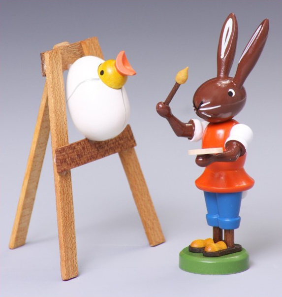 Hase mit Küken - Fa. Preißler