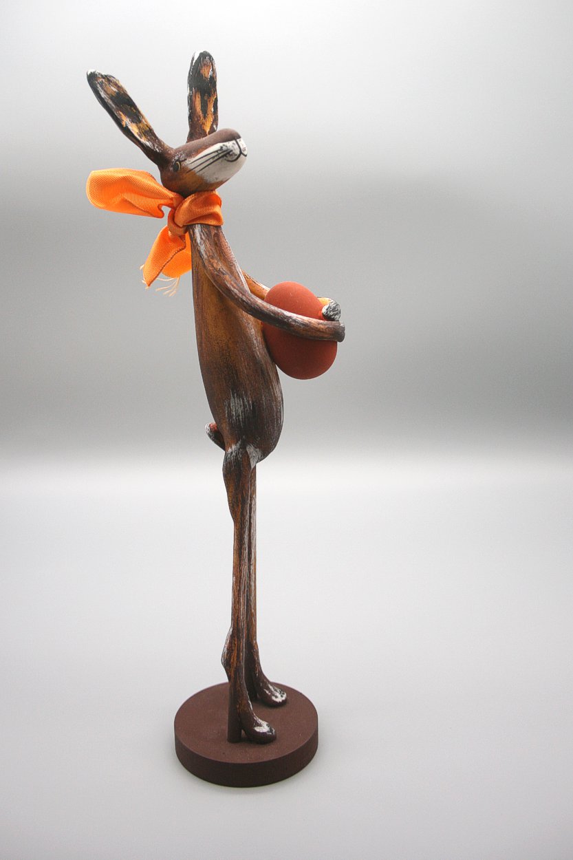 Hase mit Ei 31 cm - Träger-Ei - Fa. Hillig