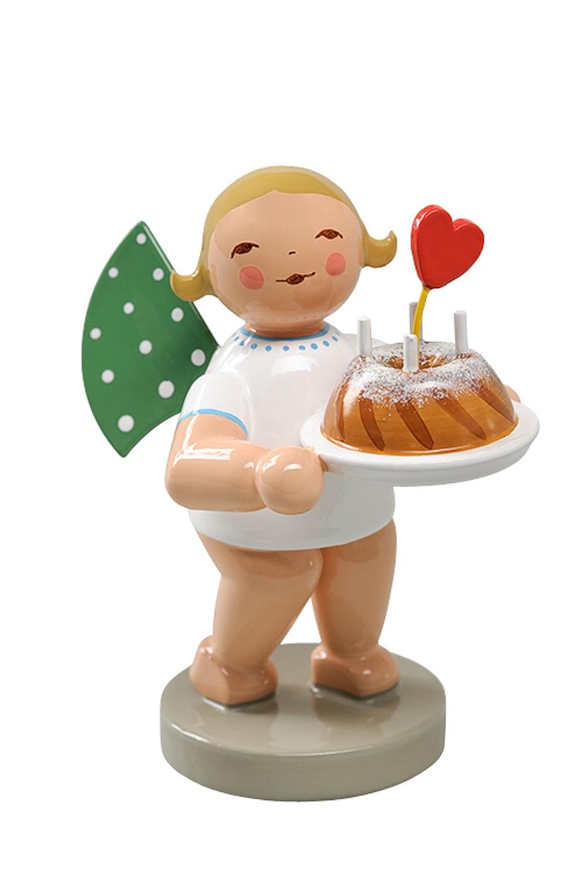 Grünhainichener Engel® - Engel mit Kuchen, Wendt&Kühn - Kuchenengel