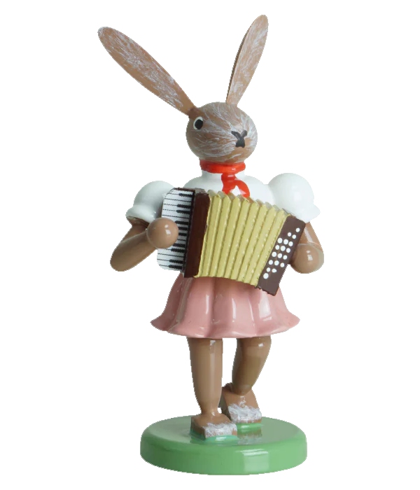 Osterhase farbig Akkordeon  Faltenrock - OHF 012