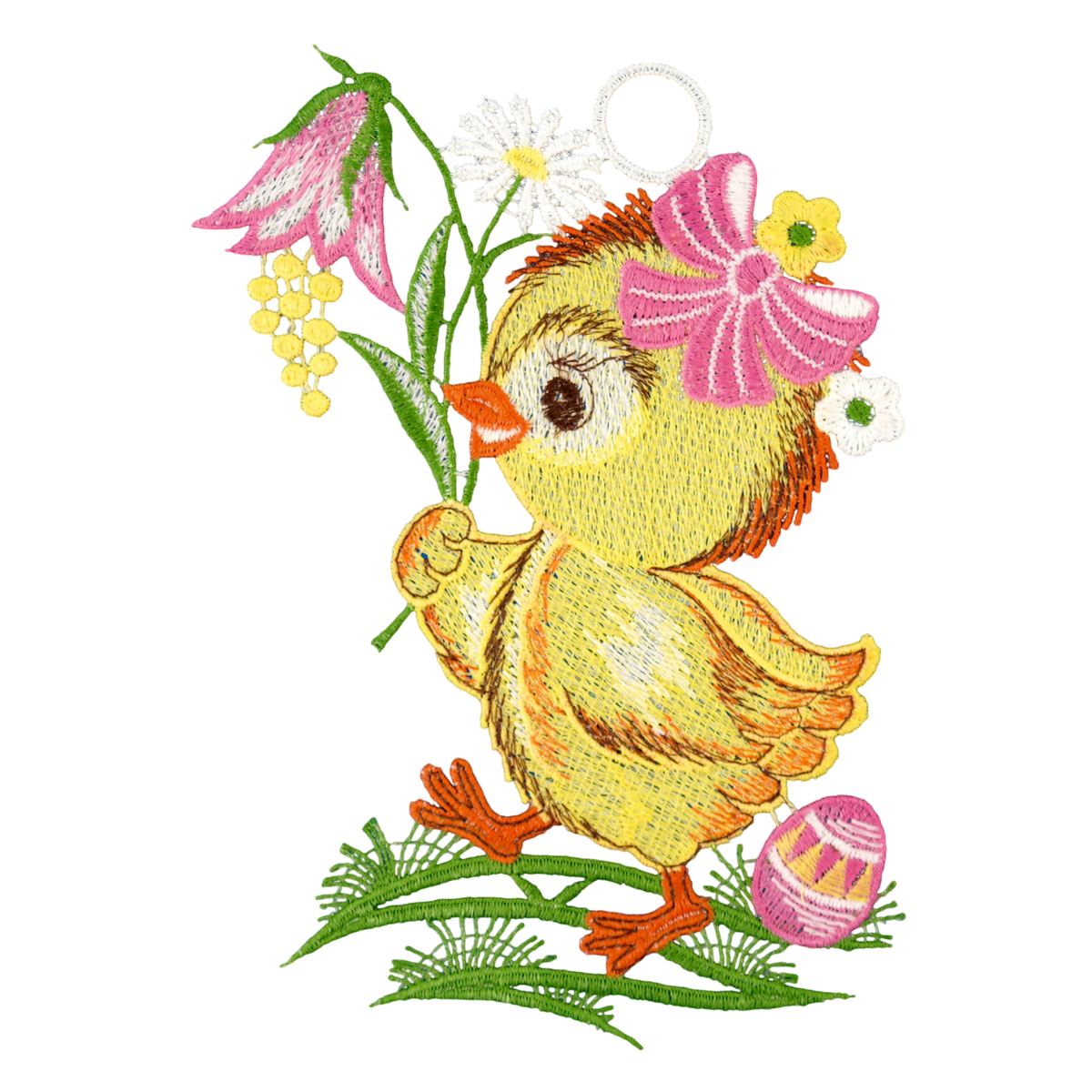 Fensterbild Küken - Plauener Spitze