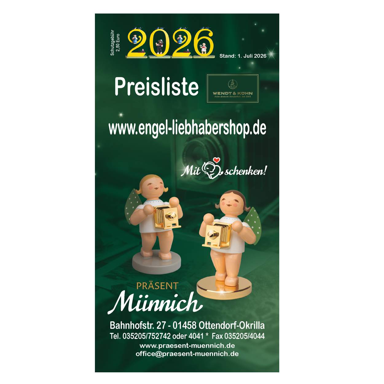 Preisliste 2026 Wendt&Kühn von PRÄSENT Münnich - Engel Liebhabershop