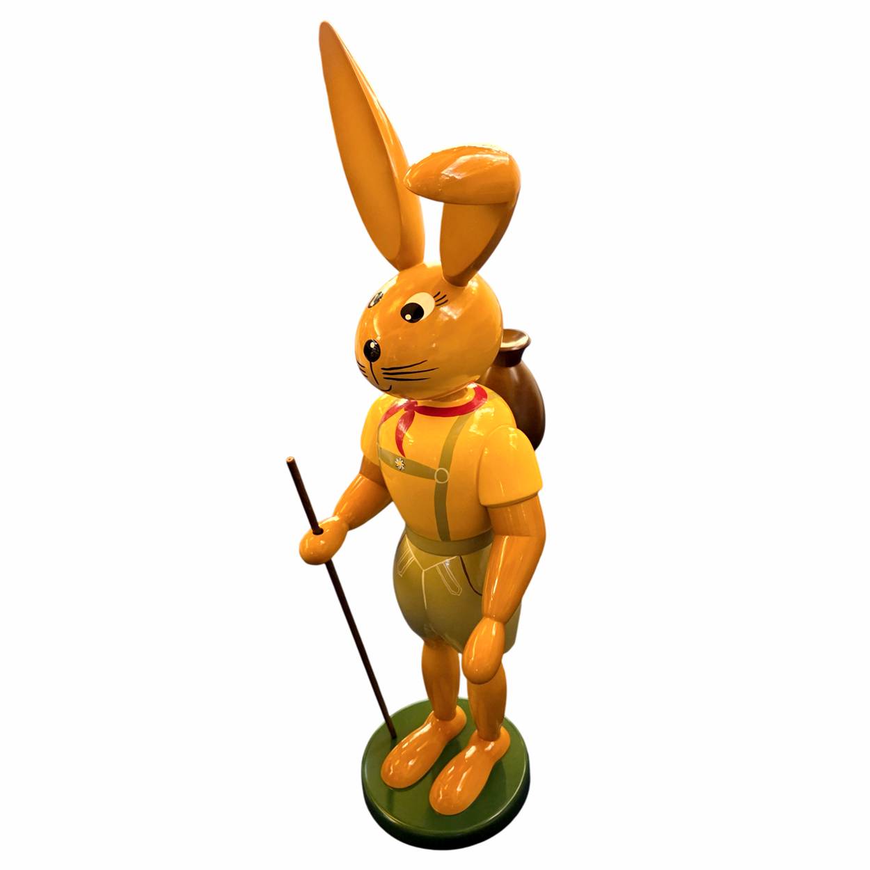 großer Hase mit Knickohr - Hase in Lederhose 57 cm - Fa. Gahlenz