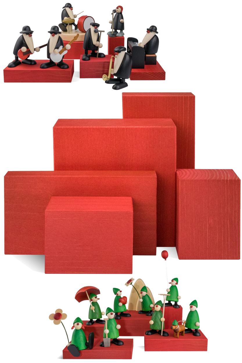 Deko Set Klötze 5-tlg. rot Deko Set Klötze 5-tlg. rot