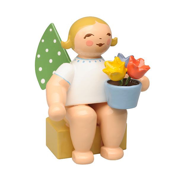 Kalenderfigur 2027 - Engel mit Blumentopf => ab August 2026