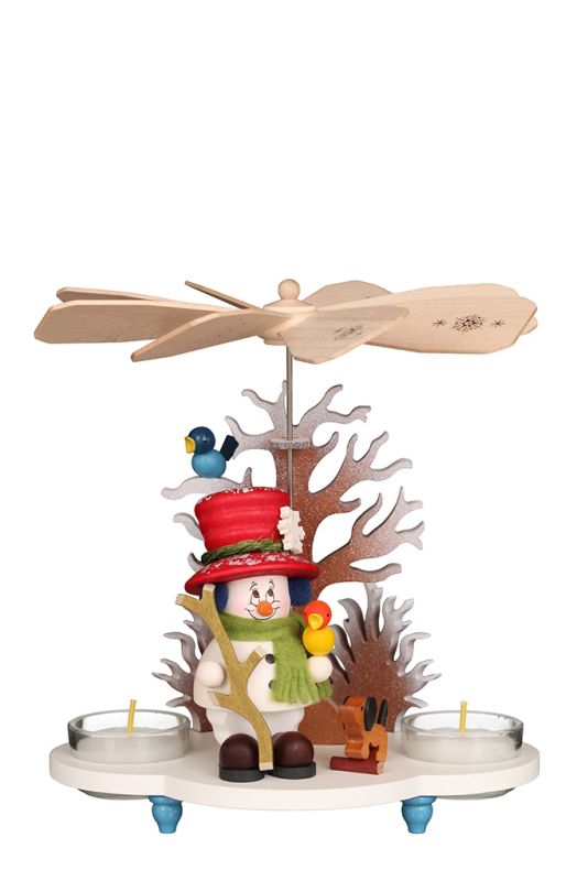 Pyramide Mikrowichtel Schneemann